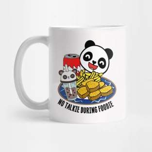 Funny Hungry Panda Bear Cute Foodie Mug